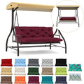 Waterproof Porch Swing Cushion Replacement, Thick 4" 2–3 Seat Outdoor Swing by RUFXIEZW