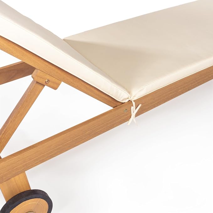 JONATHAN Y LNG1000A Mallorca 77.56"x23.62" Modern Classic Adjustable Acacia - Image 7