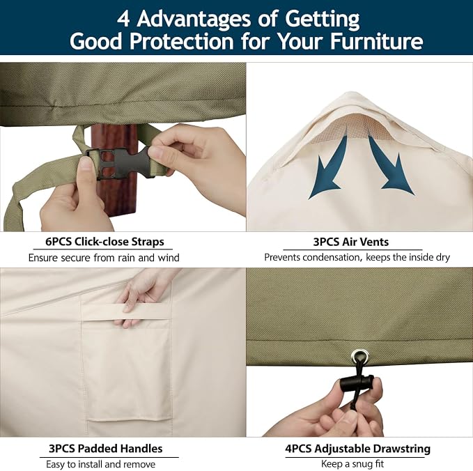 Patio Outdoor Sectional Cover Outdoor Patio Furniture Covers Waterproof - Image 5