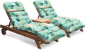 Chaise Lounge Cushions Outdoor Set of 2, 74.4 x 22 x 4.7 Inch Thickened Lounge by Tycdiose
