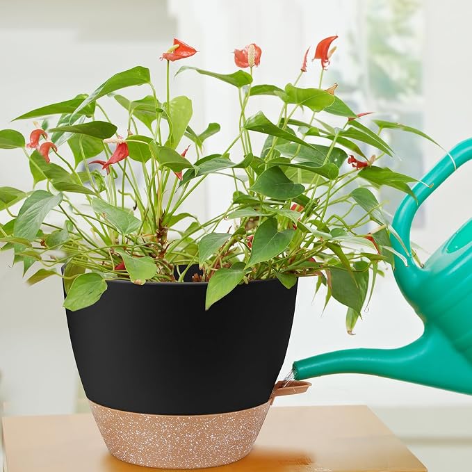 12 inch Large Self Watering Plant Pots, Flower Pots Planters - Image 6