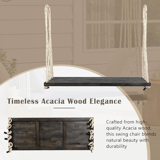 SOFTSEA 2-Person Patio Swing Bench - Image 5