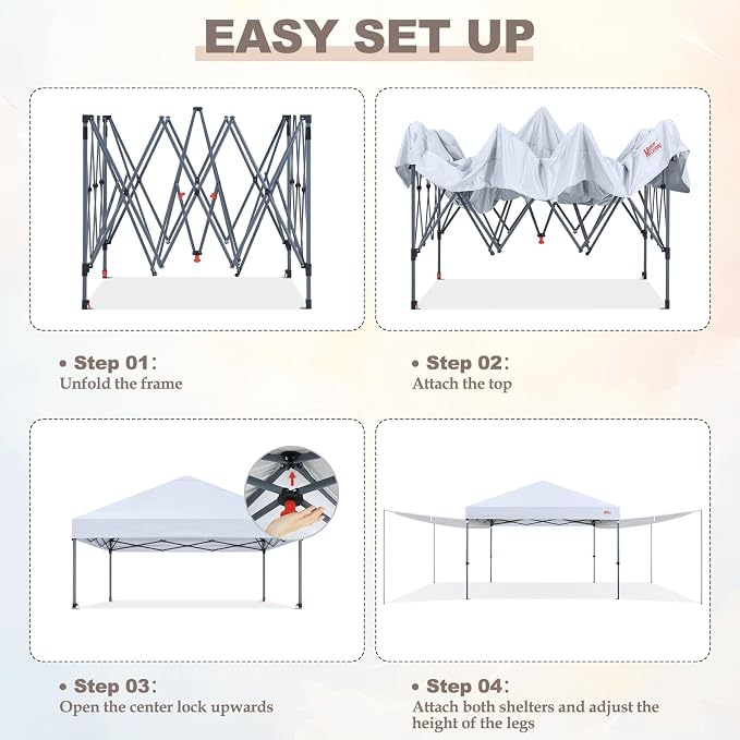 MASTERCANOPY Pop Up 10x10 Canopy Tent - Image 7