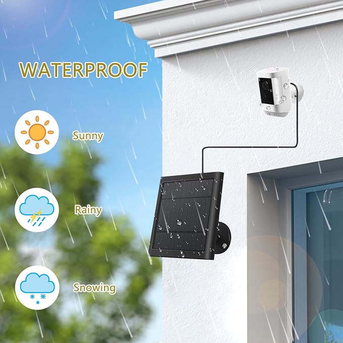 3 Pack - Solar Panel for Security Camera Spotlight Cam Plus/Pro Stick Up - Image 4