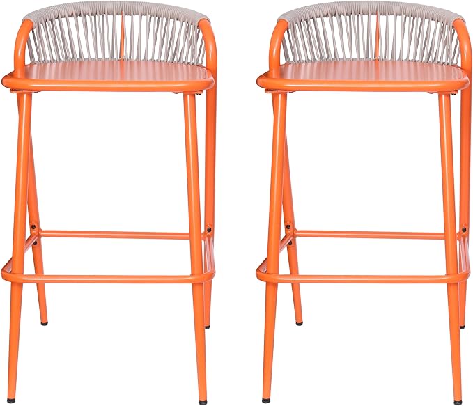 Christopher Knight Home Hearth 29.5" H Patio Barstools Set of 2, Aluminum Frame - Image 6