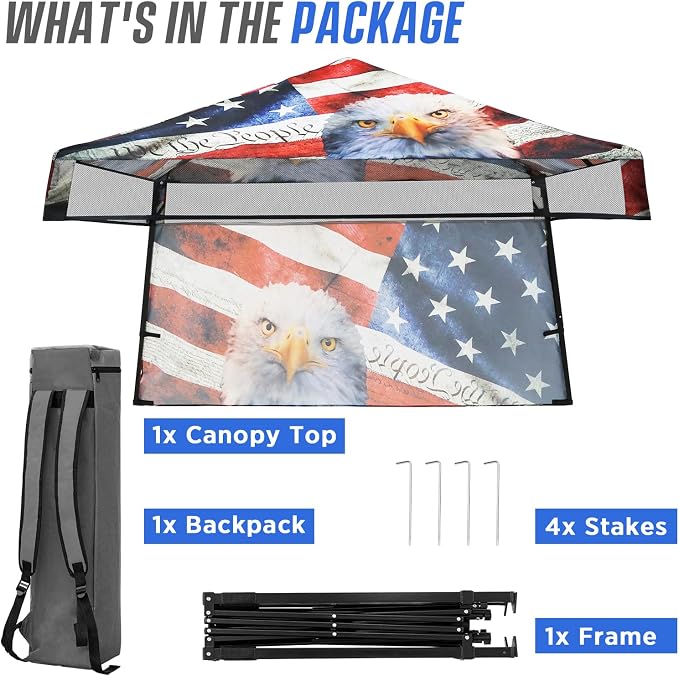 EAGLE PEAK 8x8 Pop Up Canopy Tent - Image 8