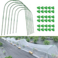 Garden Hoops Grow Tunnel for Raised Beds, 6 Sets 25.6" x 31.5" Rust-Proof Steel by Xuwzenkl