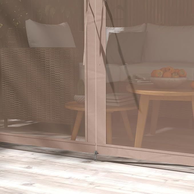 Outsunny 10' x 11.5' Metal Patio Gazebo, Double Roof Outdoor Gazebo Canopy - Image 8