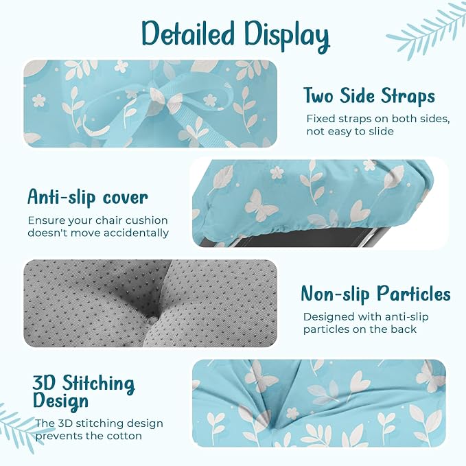 Outdoor Chaise Lounge Chair Cushion 75.1 x 22.8 x 4.7 Inches 100% Waterproof - Image 4