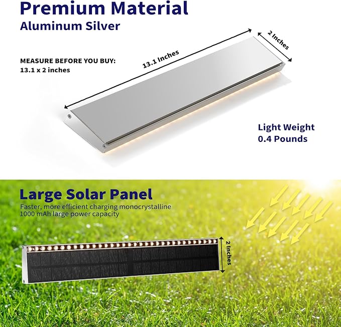 Solar Step Lights for Outside, 33 Focused-Beam High-Brightness LEDs, Waterproof - Image 9
