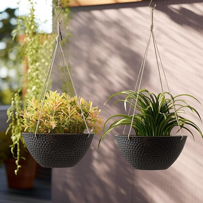 LA JOLIE MUSE Hanging Planters for Outdoor Plants, Large Hanging Planter - Image 4
