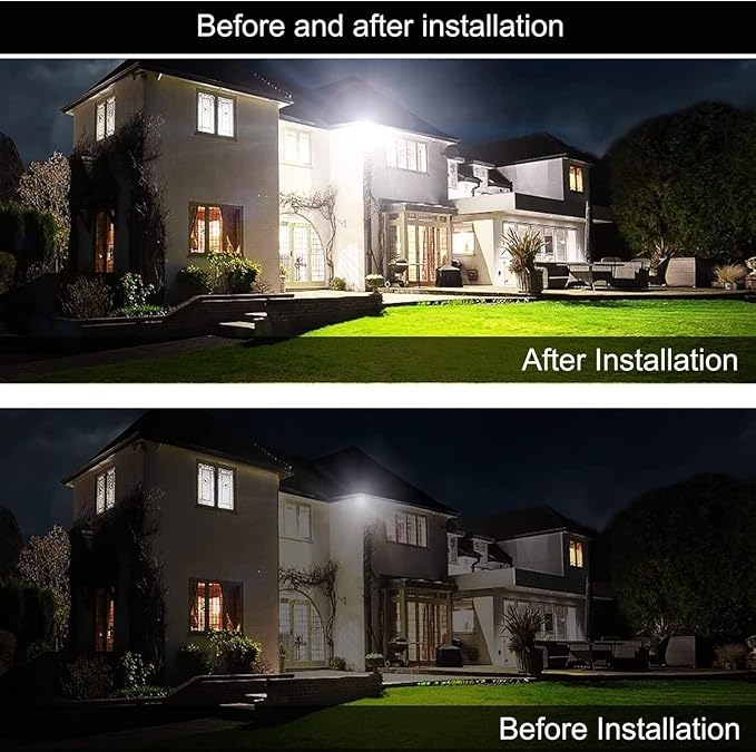 4Pack LED Flood Light Outdoor, 150W LED Work Light 15500lm - Image 4