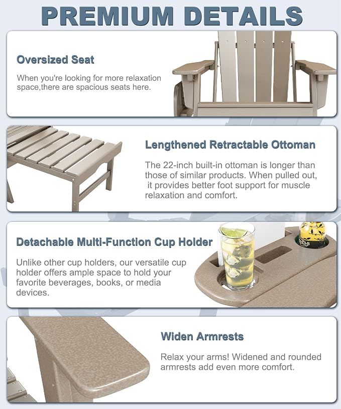 Adjustable Adirondack Chair - Image 5