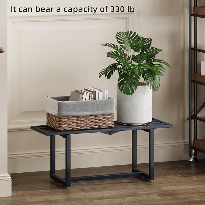 Modern Outdoor Plant Stand for Indoor Corner, Foldable Metal Plant Display - Image 2