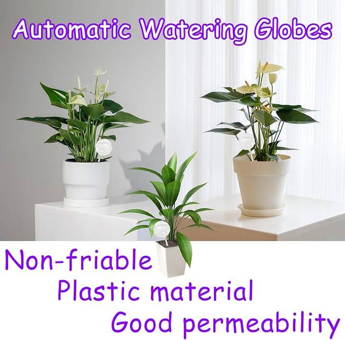 10 PCS Large Clear Plastic Watering Globes, Plant Self-Watering Bulbs, Flower - Image 6