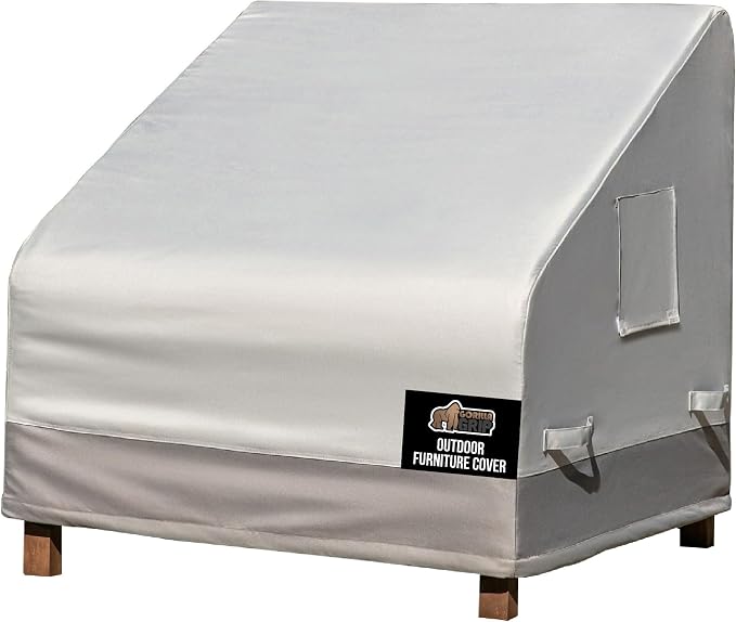 GORILLA GRIP Waterproof Medium Outdoor Patio Chair Cover, 40 Inch, Heavy Duty by GorillaGrip