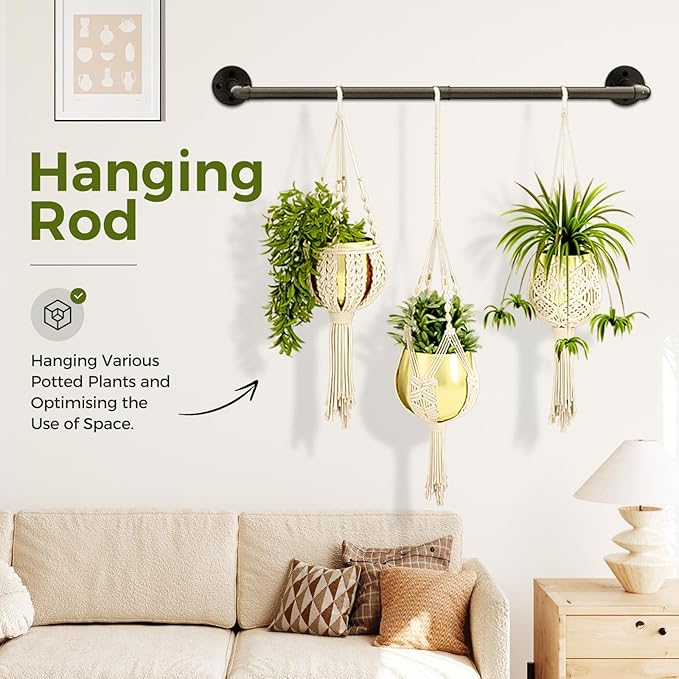 Bamworld Hanging Planters for Indoor Plants Plant Hanger Indoor Hanging Plants - Image 3