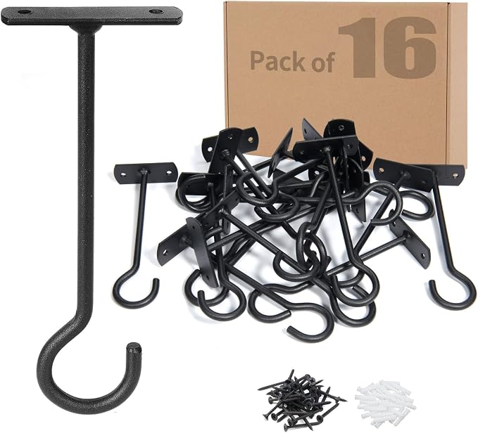 16Pcs 6in Plant Hooks, Ceiling Hooks by QualityEfficiency
