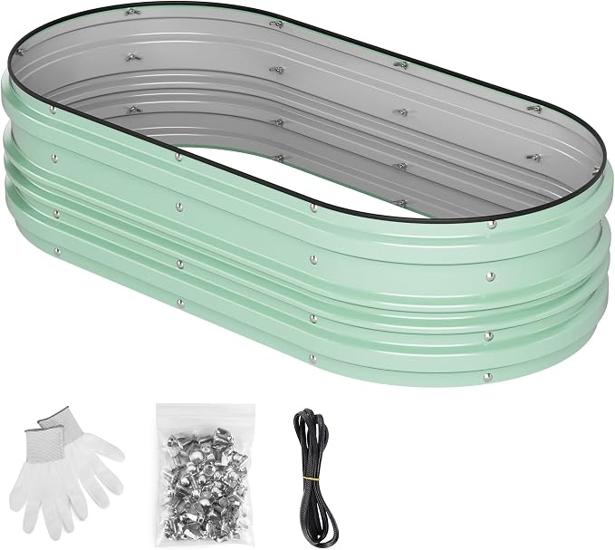 WORKPRO 4x2x1ft Galvanized Raised Garden Bed Set, Rust & Corrosion Protection - Image 7