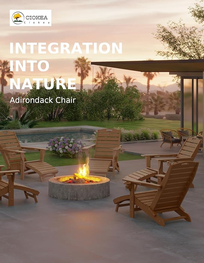 Ciokea Folding Adirondack Chair - Image 4
