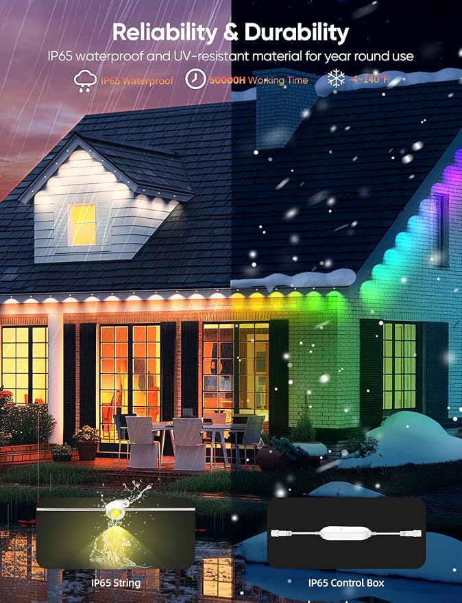 APPECK Permanent Outdoor Lights 50ft - Image 6