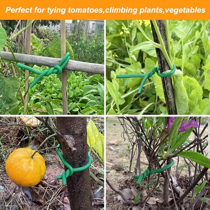 Tenn Well Green Plant Ties, 32 Feet 5mm Soft Garden Wire Ties - Image 5