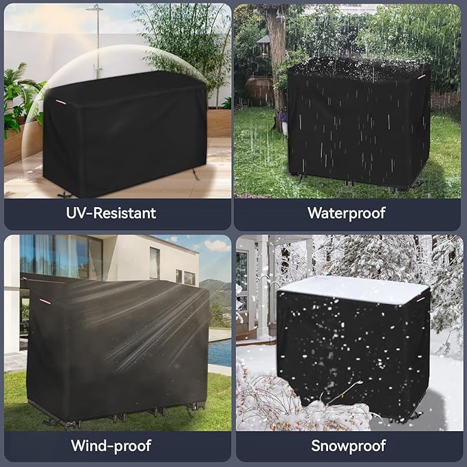 Patio Bistro Set Cover, Heavy Duty Waterproof Outdoor Table and Chairs Set Cover - Image 6