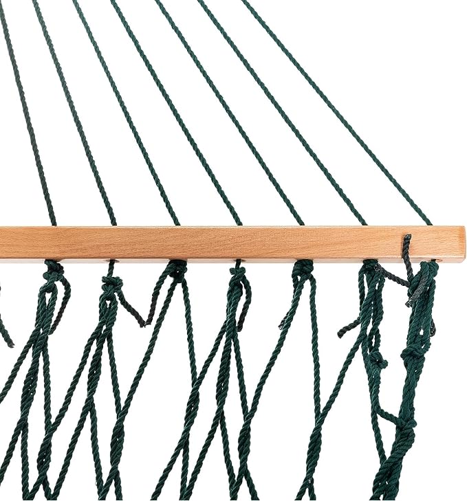 Castaway Living 13 ft. Double Traditional Hand Woven Green Polyester Rope - Image 4