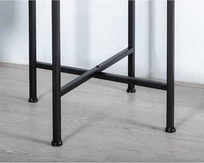 HollyHOME Small Round Metal Waterproof End Table, Accent Indoor&Outdoor Coffee - Image 7