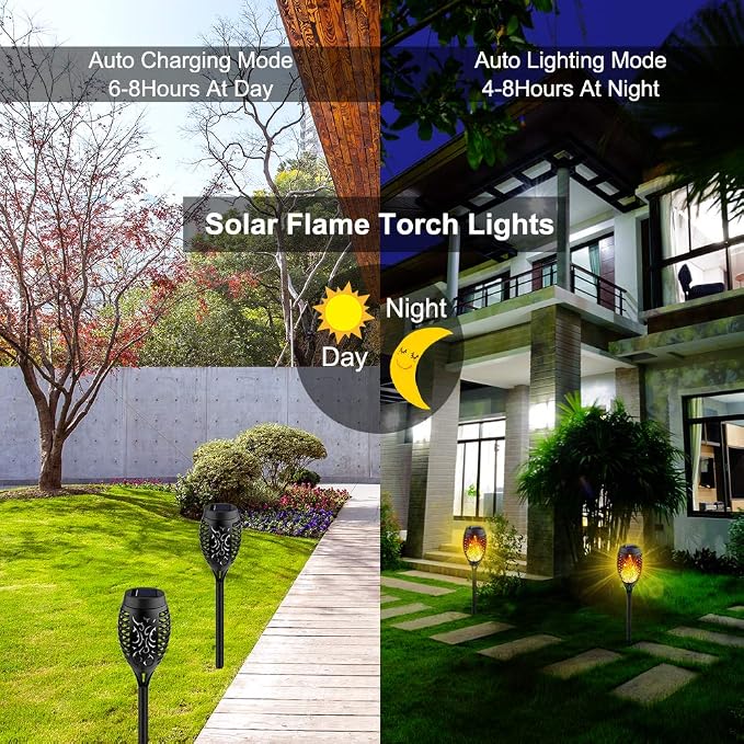 Kurifier Solar Lights Outdoor, Waterproof Solar Garden Light, Outdoor Solar - Image 2