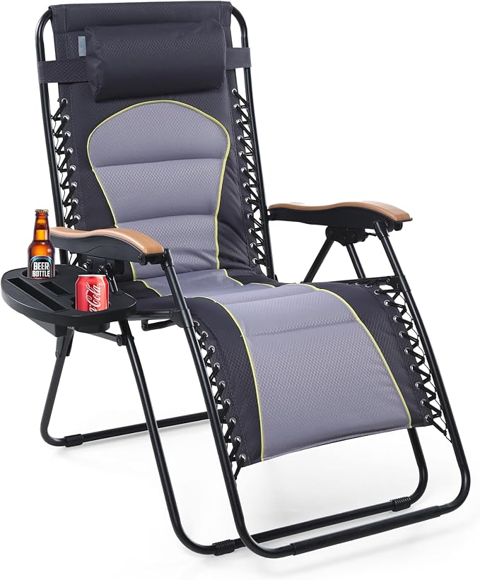 Sophia & William Oversized XXL Zero Gravity Chair Padded Folding Lounge Chair by SophiaWilliam