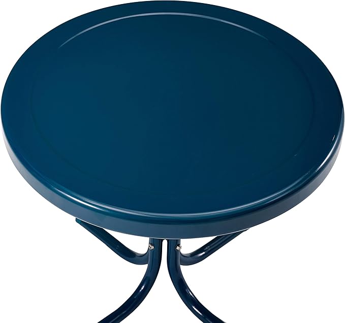 Crosley Furniture Griffith Weather Resistant Retro Metal Outdoor Side Table - Image 4