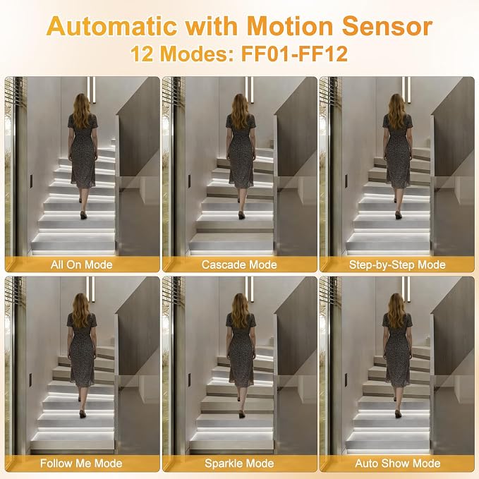 Intelligent Motion Sensor LED Stair Light Kit - Image 3