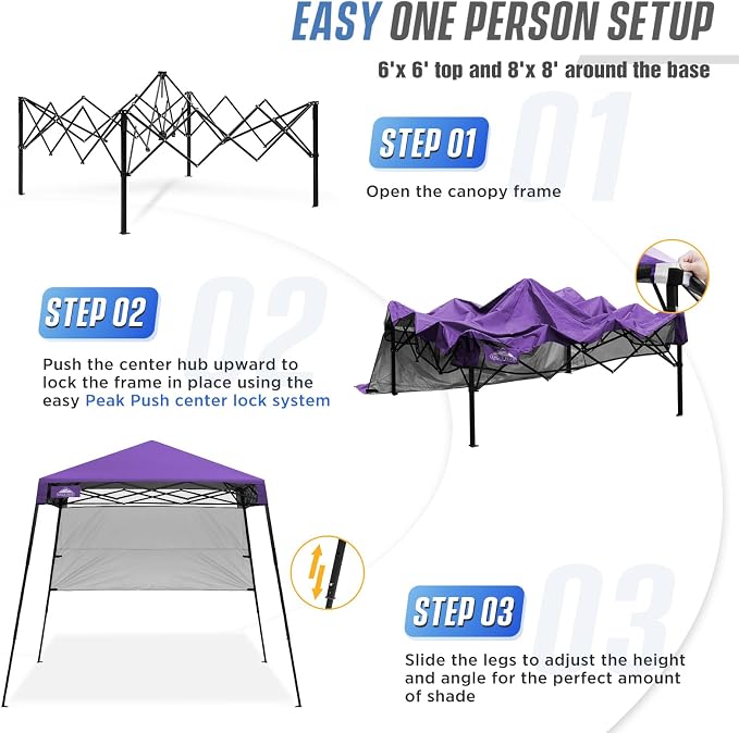 EAGLE PEAK 8x8 Pop Up Canopy Tent - Image 6