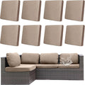 8Pcs Outdoor Cushion Covers, Patio Cushion Covers, Stretch Elastic Slipcovers by dreahoteztil