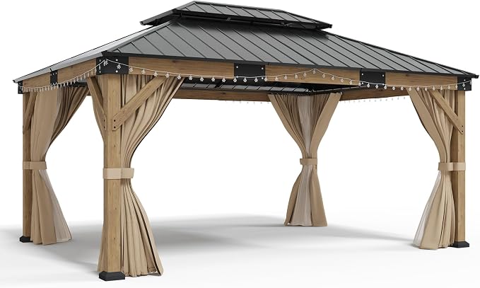 AMERLIFE 12' x 16' Heavy Duty Hardtop Gazebo - Image 9