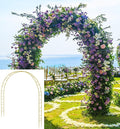 Queension Extra Large Garden Arch 7.2Ft Wide 9.2Ft High, Wedding Arch by Queension