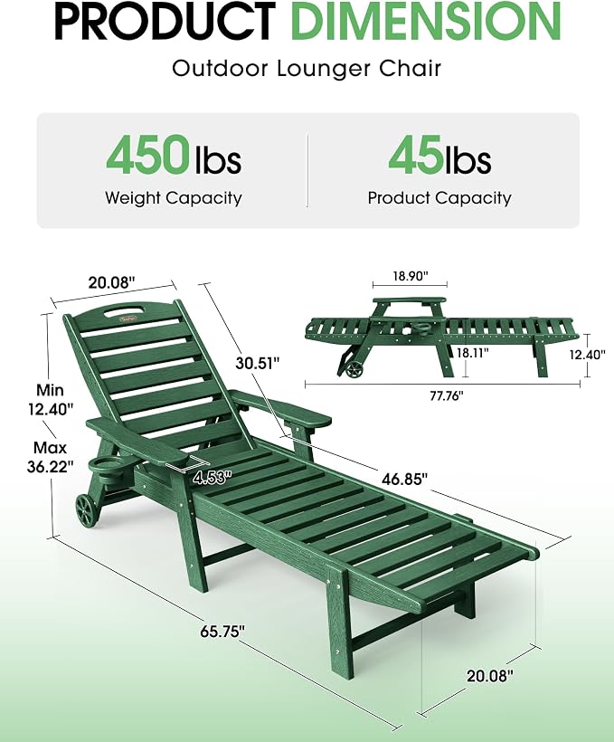 Chaise Lounge Outdoor, Lounge Chair Outdoor - Image 2