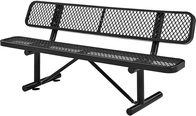 Global Industrial 6'L Heavy Duty Expanded Metal Mesh Bench by GlobalIndustrial