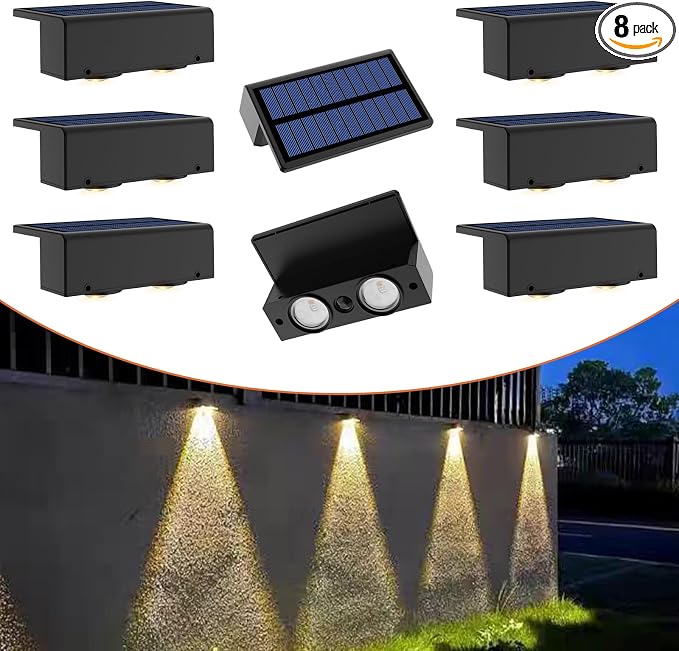 8-Pack Multi-Color Solar Spotlights by Involux