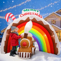 9FT Christmas Inflatables Rainbow Arch by SupplierforCats