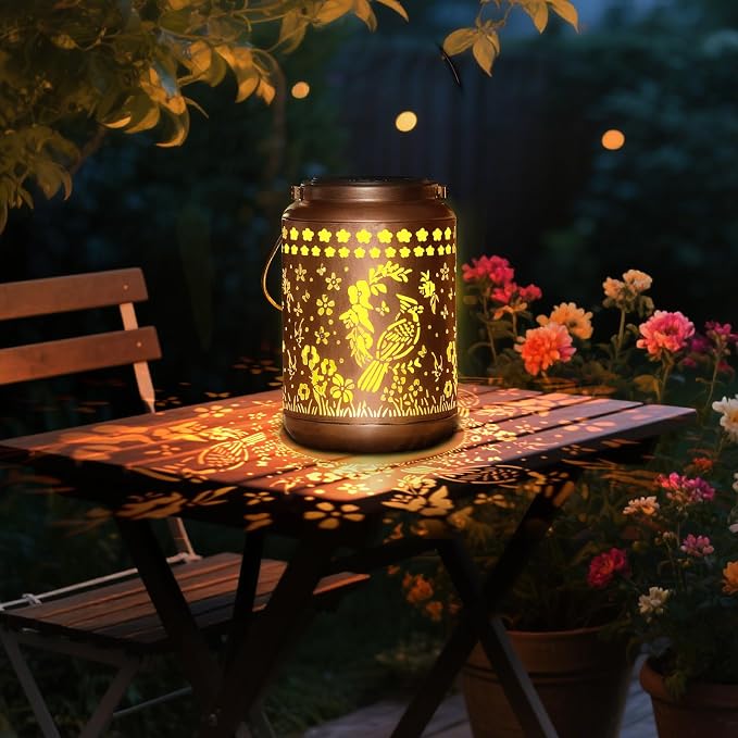 Cardinal Solar Lantern Outdoor Cardinal Decor Garden Decor Waterproof Light - Image 4