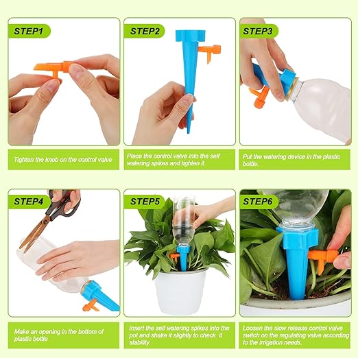 24 Pack Self Watering Spikes for Indoor/Outdoor Plants, Self Watering Planter - Image 4