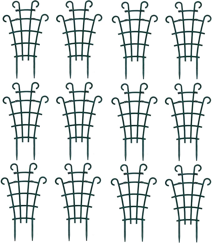 12 Pack Trellis for Potted Plants, Garden Trellis for Climbing Plants Plastic by UWIOFF