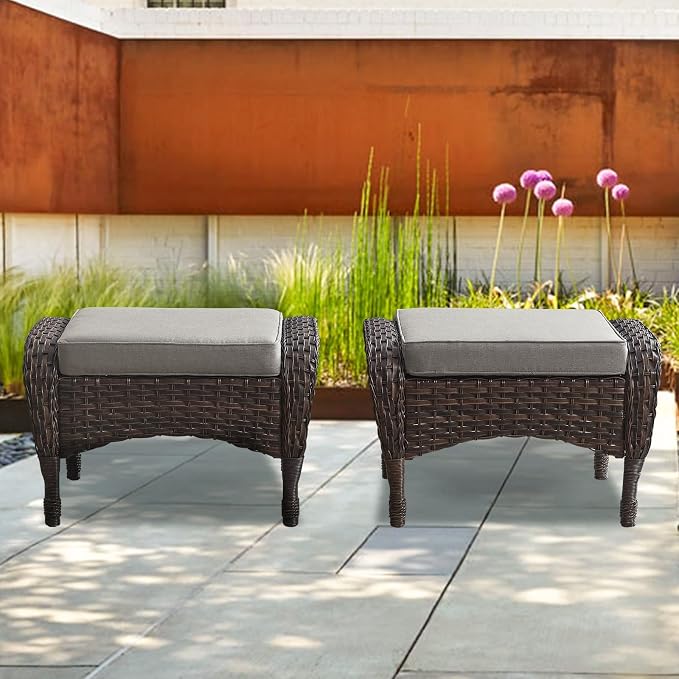 Belord Outdoor Ottomans for Patio Foot Rest - Image 7