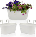 Beautiful Hanging Flower Pots for Outside Railing Or Fence by KIBAGA