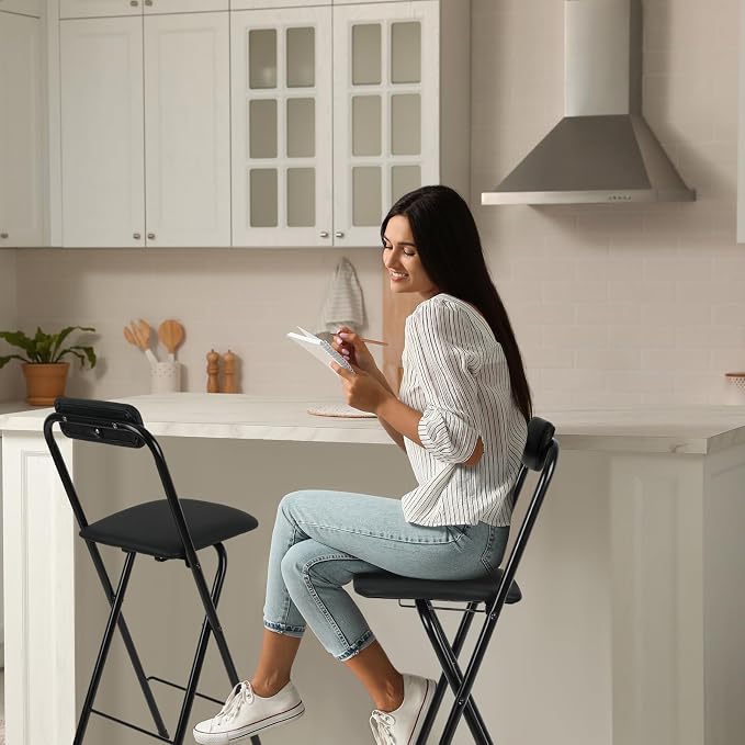 Thyle 1 Pcs Folding Bar Stool - Image 2