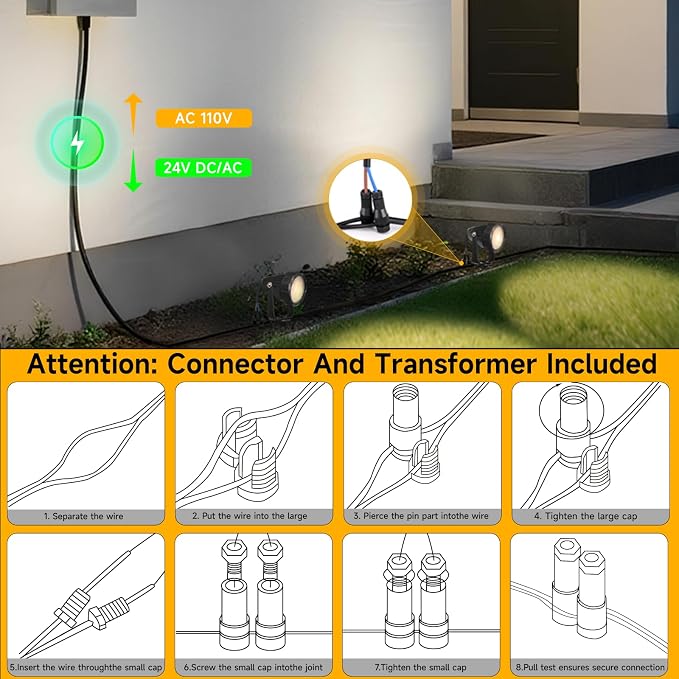 Low Voltage Safety Landscape Lights Outdoor: 7W 840LM LED Landscape Lighting - Image 6