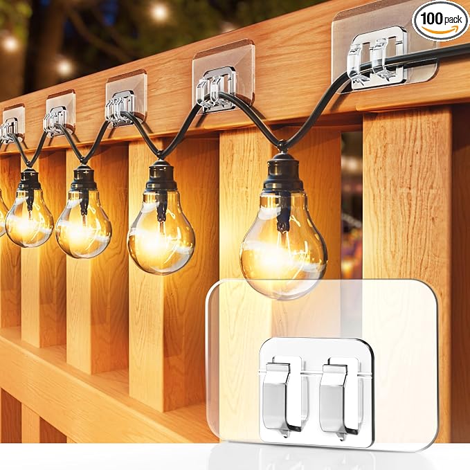 Hooks for Outdoor String Lights by Galetcy