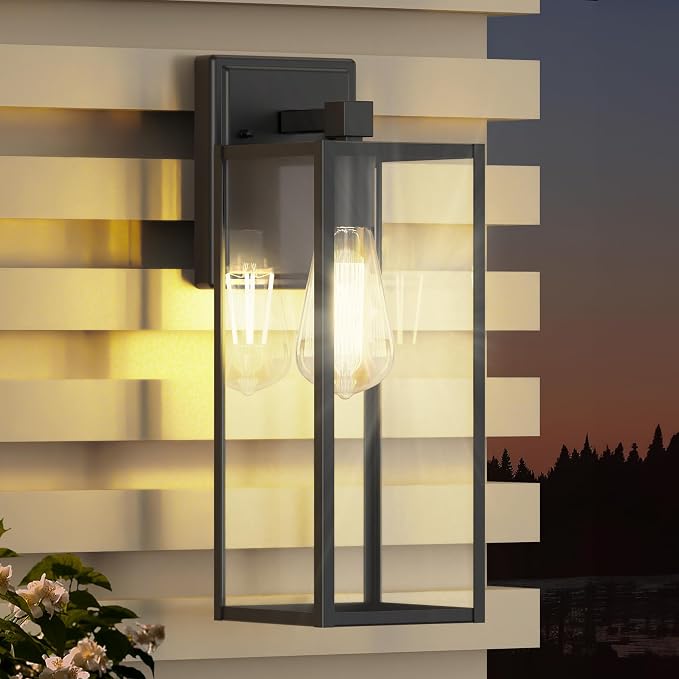 WIHTU 16in Outdoor Light Fixture Wall Mount, LED Exterior Lighting fixtures by WIHTU
